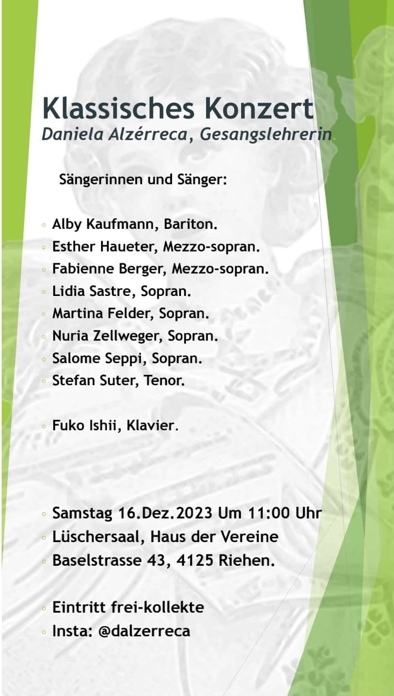 Klassisches Konzert flyer