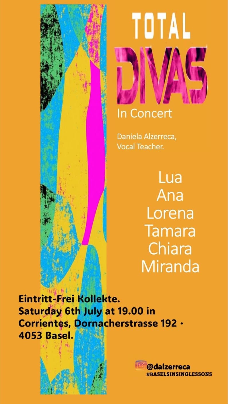 Basel Singing Lessons in Concert: Dream Big, Sing Bigger flyer