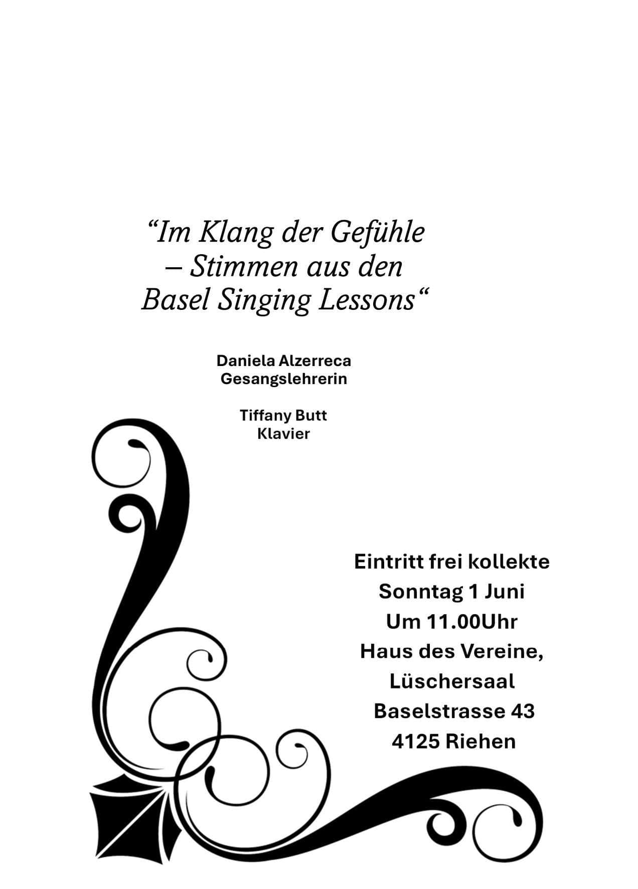 Im Klang der Gefühle – Stimmen aus den Basel Singing Lessons flyer